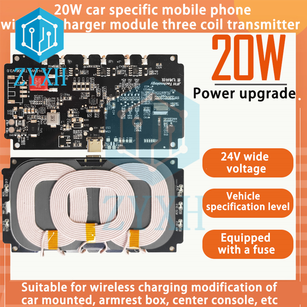 Coiled Usb Cable - 20W 22W Car Wireless Charging Mobile
