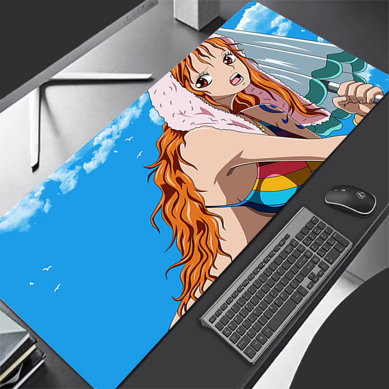 Gaming Keyboard Nearby - Mouse Pad One Piece Durable Anime