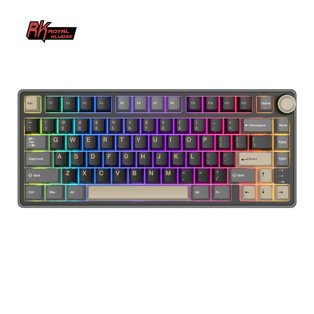 Gaming Keyboard Blue - Royal Kludge RK R75 Wired Gaming