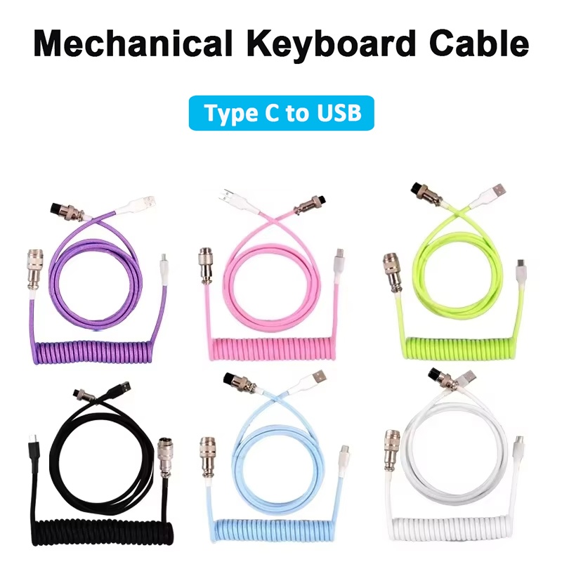 Mechanical Keyboard Coiled Cab - Coiled Usb Cable ulasan dan harga
