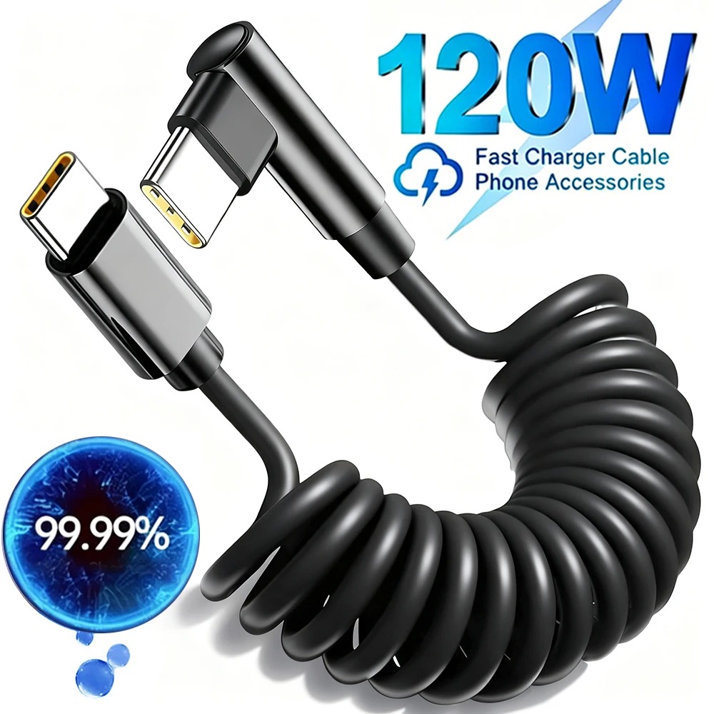 Coiled USB-C Charger Cable Typ - Coiled Usb Cable ulasan dan harga