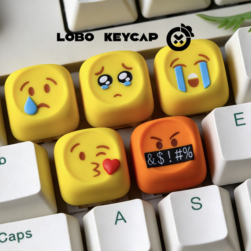 Hot Emoji Keycaps Kawaii Perso - Gaming Keyboard Emoji ulasan dan harga