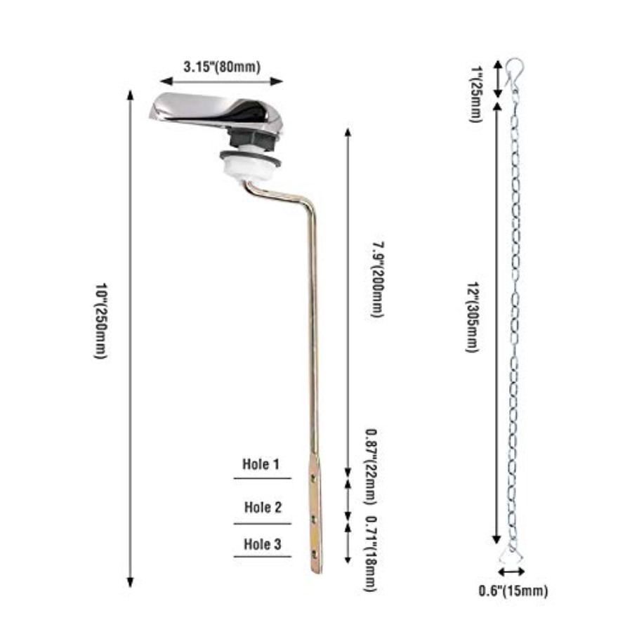 Toilet Handle Replacement Kit, - Gasket Mount Kit ulasan dan harga