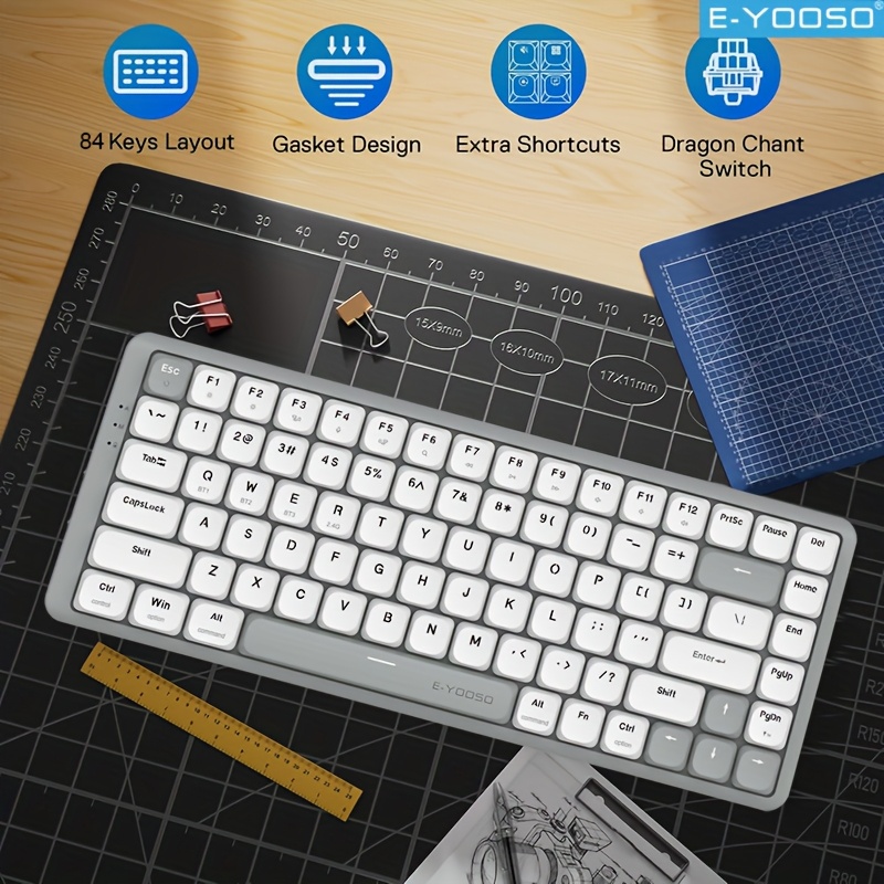 E-YOOSO Tri-Mode 2.4GWireless/ - Gaming Keyboard E Yooso ulasan dan harga