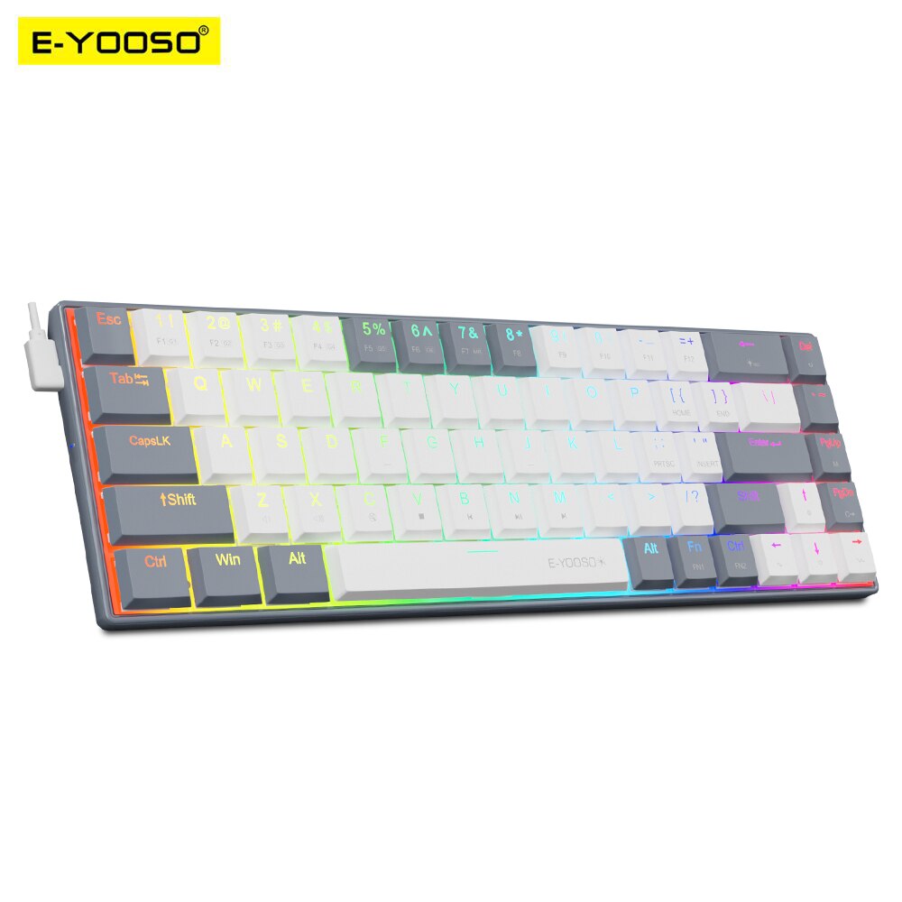 E-YOOSO A68 RGB Mini Slim USB  - Gaming Keyboard E Yooso ulasan dan harga