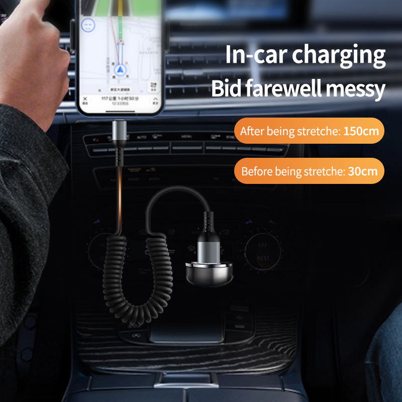 Retractable Coiled USB A to Ty - Coiled Usb Cable ulasan dan harga