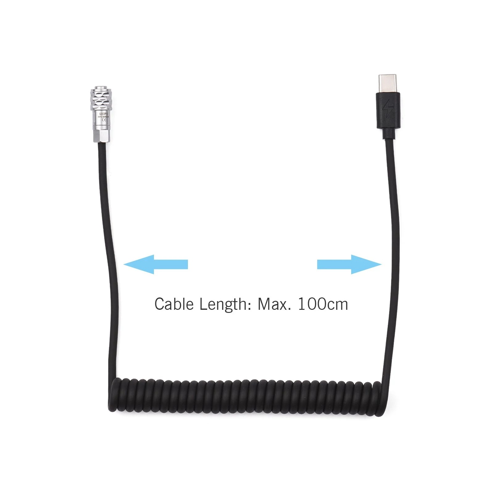 New PD 12V 3A USB Type C To 2  - Coiled Usb Cable ulasan dan harga