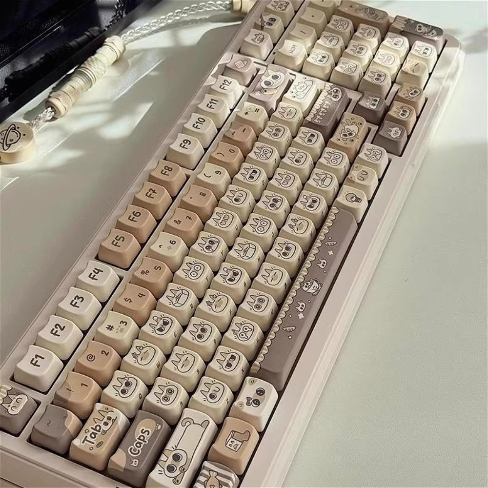 Cute Cat Keycap MAO Profile PB - Gaming Keyboard Tkl ulasan dan harga