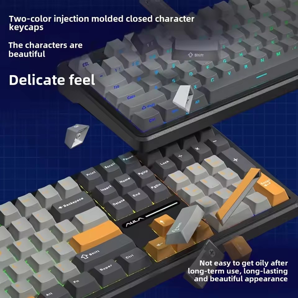 AULA F108 Pro Gaming Mechanica - Gaming Keyboard Blue ulasan dan harga