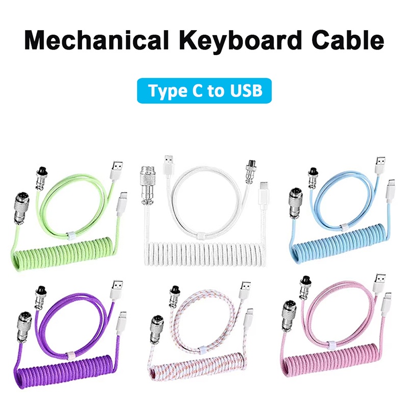 Mechanical Keyboard Coiled Cab - Coiled Usb Cable ulasan dan harga