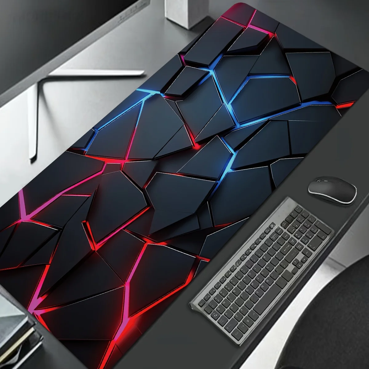 Large gaming Mouse Pads 90x40  - Gaming Keyboard Blue ulasan dan harga