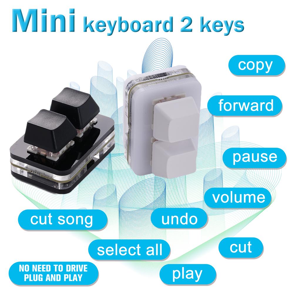 OSU Custom 2 Keys Macro Progra - Gaming Keyboard Mini Mechanical ulasan dan harga