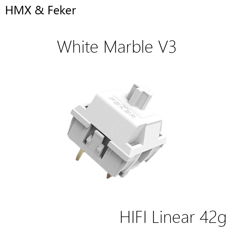 HMX Feker White Marble V3 Hot  - Gaming Keyboard Mini Mechanical ulasan dan harga