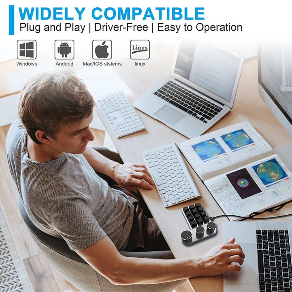 Bluetooth Programming Macro Cu - Gaming Keyboard Mini Mechanical ulasan dan harga